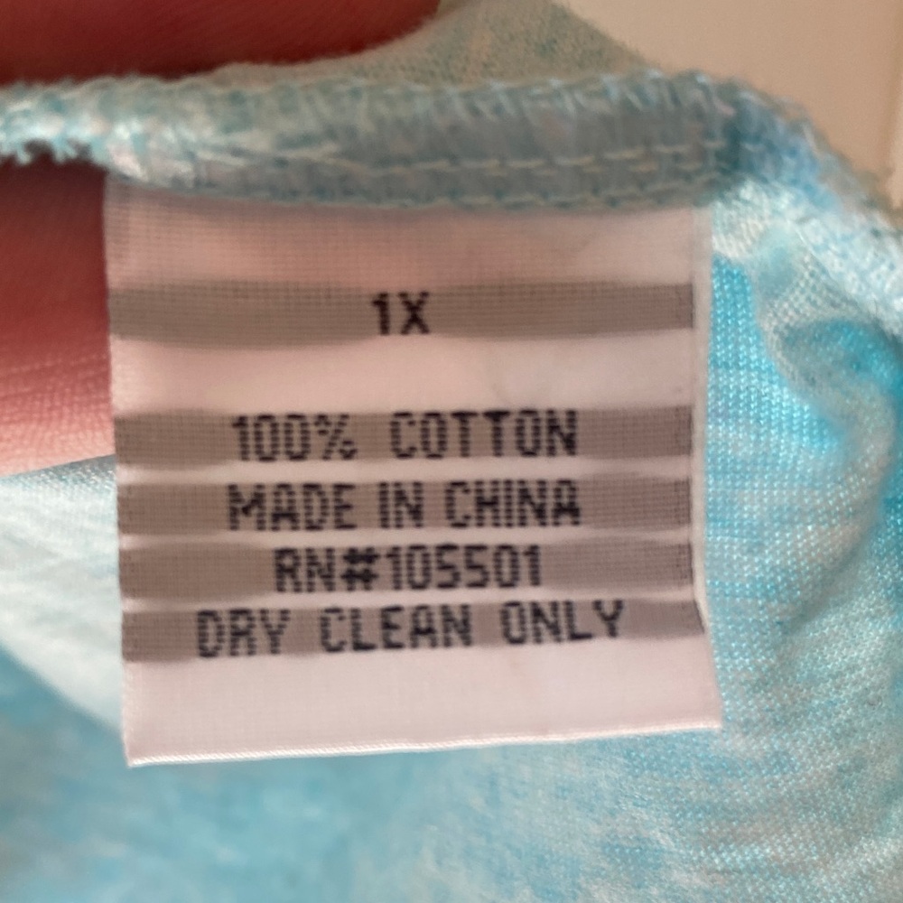 Double D Ranch Light Blue Rhinestone Tee - Picture 4 of 8